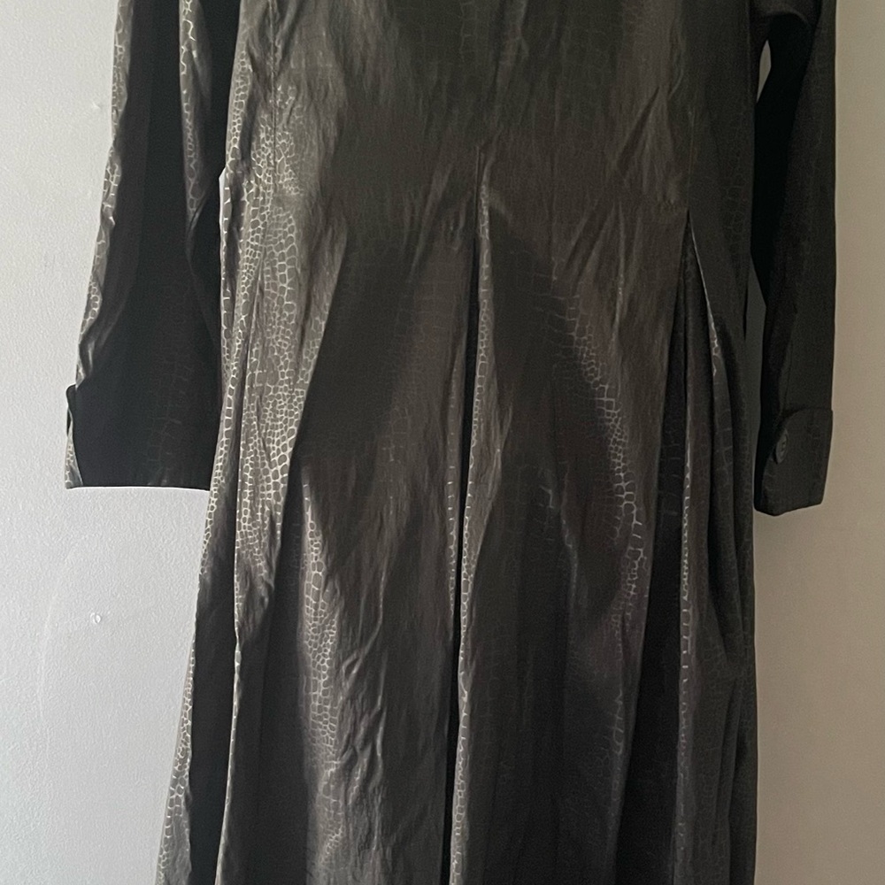 Mycra Pac Black  raincoat LONG Women's reptil print M/L - Picture 3 of 16